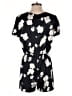 Club Monaco 100% Silk Floral Black Romper Size 2 - photo 2