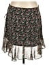 Rebecca Minkoff 100% Polyester Floral Green Black Casual Skirt Size L - photo 2