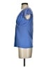 Banana Republic 100% Silk Blue Short Sleeve Top Size S - photo 5