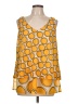 Lane Bryant 100% Polyester Yellow Sleeveless Top Size 14 - 16 Plus - photo 1