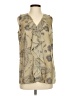 CAbi 100% Silk Tan Sleeveless Silk Top Size S - photo 1