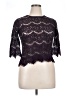 Lily White Purple 3/4 Sleeve Top Size XL - photo 1