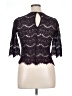 Lily White Purple 3/4 Sleeve Top Size XL - photo 2