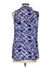 Willi Smith 100% Polyester Blue Sleeveless Blouse Size S - photo 2