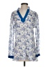 Oliphant 100% Cotton Blue Long Sleeve Blouse Size S - photo 1