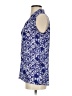 Willi Smith 100% Polyester Blue Sleeveless Blouse Size S - photo 5