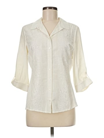 Elie Tahari 3/4 Sleeve Button-Down Shirt (view 1)