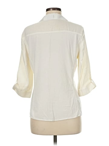 Elie Tahari 3/4 Sleeve Button-Down Shirt (view 2)