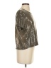 Millau 100% Polyester Metallic Silver Short Sleeve Top Size S - photo 4