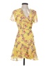 Lush Floral Yellow Cocktail Dress Size XS - photo 1