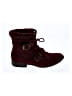 Just Fab Burgundy Ankle Boots Size 5 1/2 - photo 1
