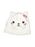 Gymboree 100% Cotton Ivory White Beanie Size 6-12 mo - photo 1