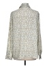 Milano 100% Polyester Print Ivory Long Sleeve Blouse Size L - photo 2