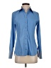 Express Design Studio Blue Long Sleeve Button-Down Shirt Size S - photo 1