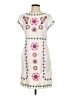 Boden 100% Polyester Print Ivory Casual Dress Size 4 - photo 1