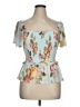 American Rag Cie Teal Short Sleeve Blouse Size XL - photo 1