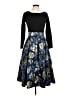 Assorted Brands Graphic Black Cocktail Dress Size 6 - photo 1