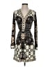 Hale Bob Print Ivory Black Cocktail Dress Size XS - photo 1