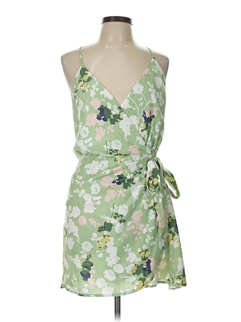 Pre-owned Blue Blush Cocktail Dress In Green