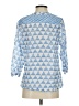 Oliphant Blue 3/4 Sleeve Blouse Size S - photo 2