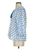 Oliphant Blue 3/4 Sleeve Blouse Size S - photo 5