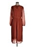 MNG 100% Polyester Brown Casual Dress Size 8 - photo 1