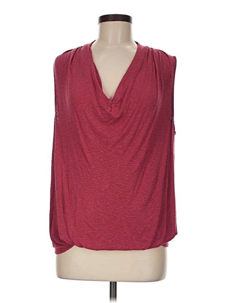 Pre-owned Akemi + Kin Sleeveless Blouse In Burgundy