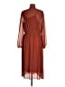 MNG 100% Polyester Brown Casual Dress Size 8 - photo 2