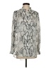 Haute Hippie 100% Silk Animal Print Silver Blouse Size S - photo 1