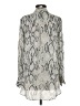 Haute Hippie 100% Silk Animal Print Silver Blouse Size S - photo 2