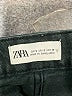 Zara Solid Black Denim Skirt Size S - photo 4