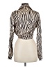 Unbranded Animal Print Ivory Long Sleeve Blouse Size L - photo 2