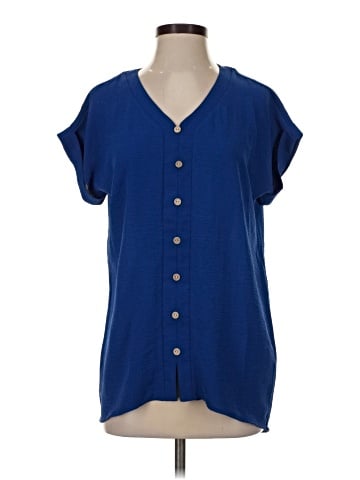 Nina Leonard Short Sleeve Blouse (view 1)