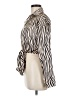 Unbranded Animal Print Ivory Long Sleeve Blouse Size L - photo 5