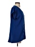 Nina Leonard 100% Polyester Blue Short Sleeve Blouse Size XS - photo 4