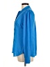 Express 100% Polyester Blue Long Sleeve Blouse Size M - photo 5