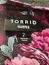 Torrid 100% Polyester Floral Purple 3/4 Sleeve Blouse Size 2X Plus (2) - photo 7
