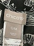 Chico's 100% Polyester Tropical White Black Kimono Size S - photo 7