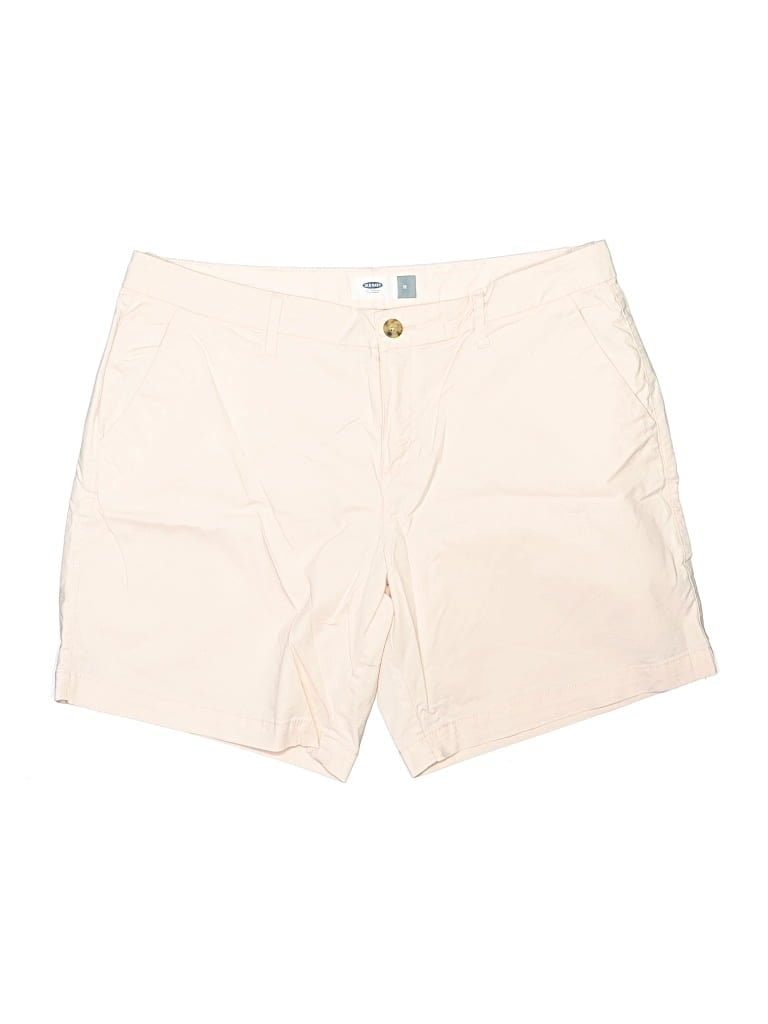 Pre-owned Old Navy Khaki Shorts In Ivory