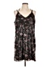 Xhilaration 100% Polyester Floral Black Cocktail Dress Size L - photo 1