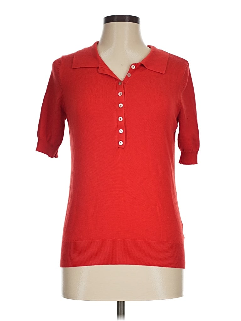 Pre-owned Joseph A Sweater Vest In Red