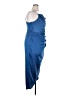 Unbranded 100% Polyester Blue Cocktail Dress Size XXL - photo 4