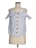 Maeve 100% Cotton Blue Gray Sleeveless Button-Down Shirt Size 6 - photo 1