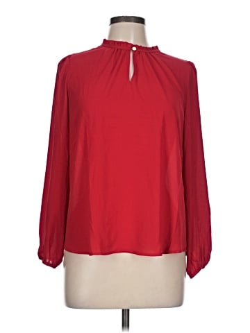 Ann Taylor LOFT Outlet Long Sleeve Polo (view 1)