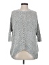 XXI 100% Acrylic Chevron-herringbone Gray Pullover Sweater Size S - photo 1