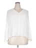 J.Crew Factory Store 100% Polyester Ivory Long Sleeve Blouse Size XXL - photo 1