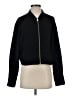 Ann Taylor LOFT 100% Polyester Solid Black Track Jacket Size S - photo 1