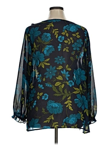 Susan Graver 3/4 Sleeve Blouse (view 2)