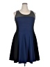 Soprano Color Block Blue Cocktail Dress Size 2X - photo 1