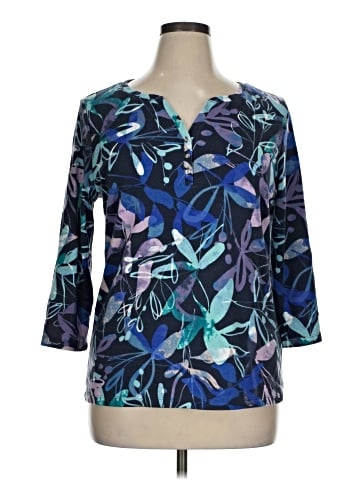 Karen Scott 3/4 Sleeve Blouse (view 1)